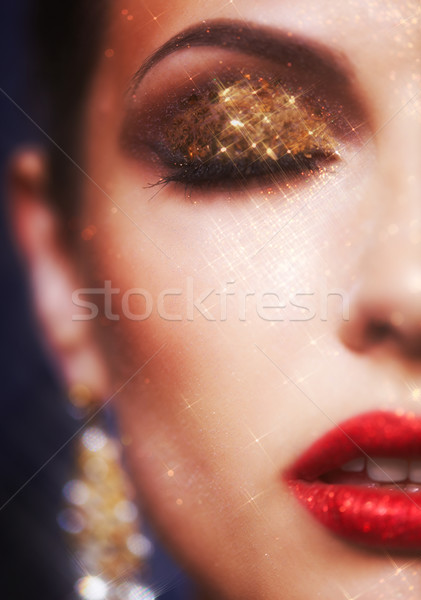 Brillant visage maquillage soft accent portrait [[stock_photo]] © zastavkin