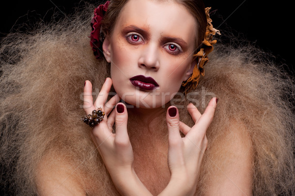 Halloween beauté femme maquillage style fille [[stock_photo]] © zastavkin