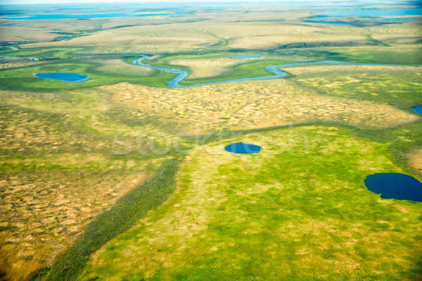 Aerial view on North Yakutia landscapes Stock photo © zastavkin