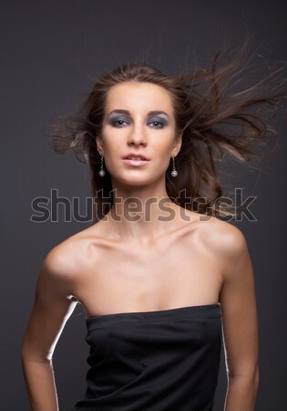 woman with flattering hair Stock photo © zastavkin