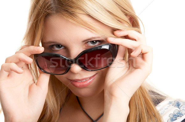 Woman with sun glasses Stock photo © zastavkin