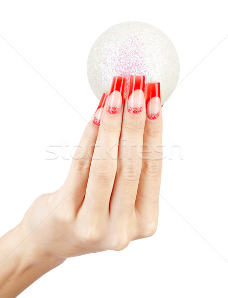 Acrylic nails manicure Stock photo © zastavkin