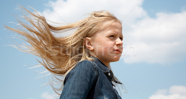 Hairs on the wind Stock photo © zastavkin