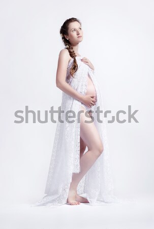 young pregnant woman Stock photo © zastavkin