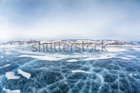 Baikal ice in winter Stock photo © zastavkin