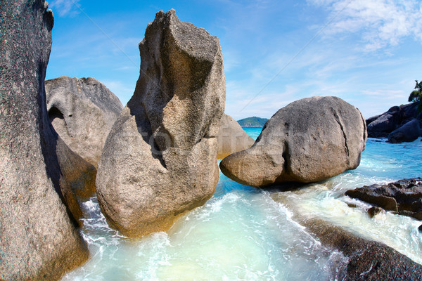 Boulders and ocean Stock photo © zastavkin