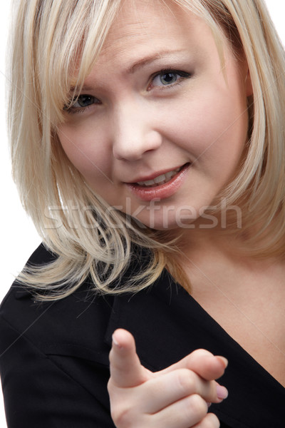 blonde girl Stock photo © zastavkin