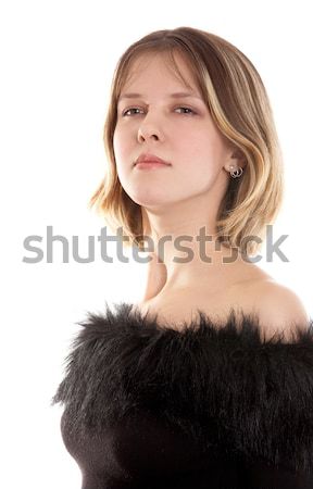 Pretty  brunette woman Stock photo © zastavkin