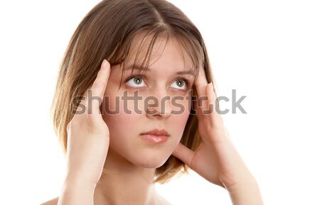 Stock photo: Woman with headache