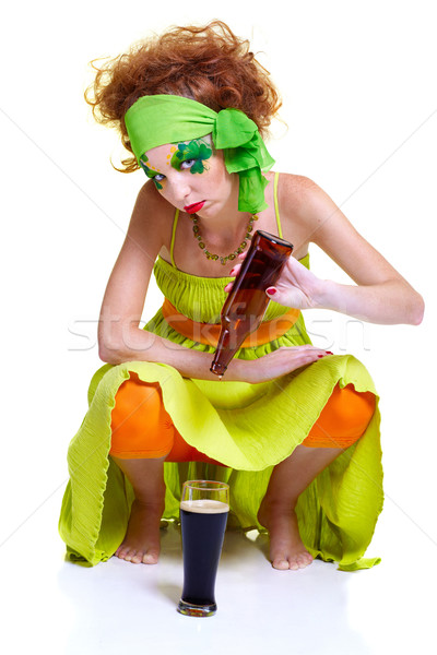 saint patrick's day girl Stock photo © zastavkin