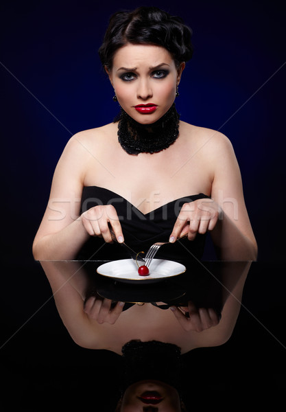 girl on reducing diet Stock photo © zastavkin