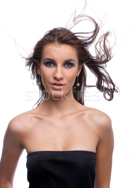 model with flattering hair Stock photo © zastavkin