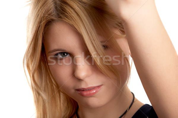 Pretty blonde girl Stock photo © zastavkin