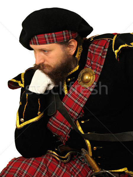 Scottish warrior Stock photo © zastavkin