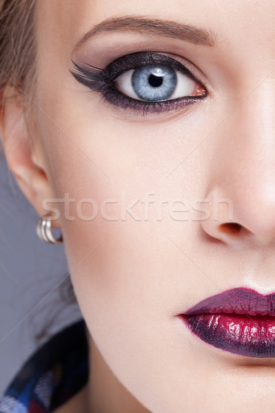 woman face make-up Stock photo © zastavkin