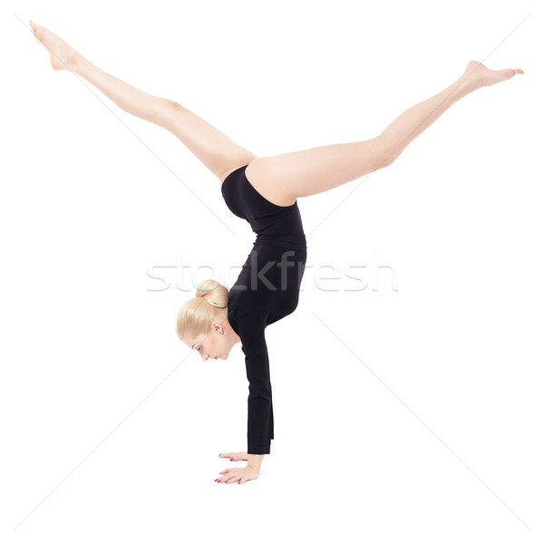 Belle gymnaste isolé portrait jeunes [[stock_photo]] © zastavkin