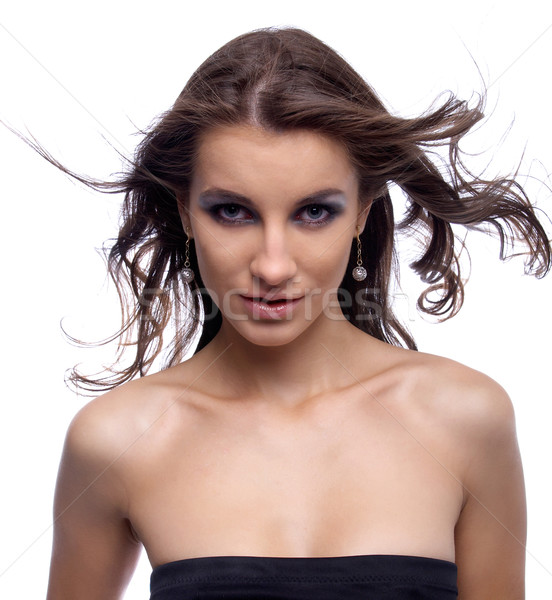 model with flattering hair Stock photo © zastavkin