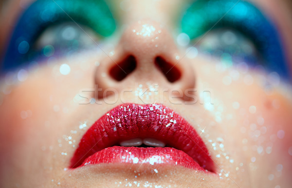 女人的臉 化妝 低 集中 肖像 商業照片 © zastavkin