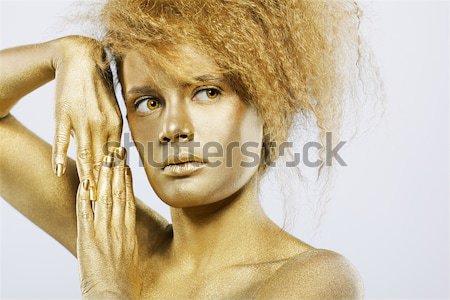 Stock photo: silver girl