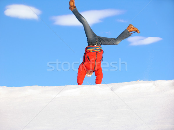 Stock photo: Winter Cartwheel