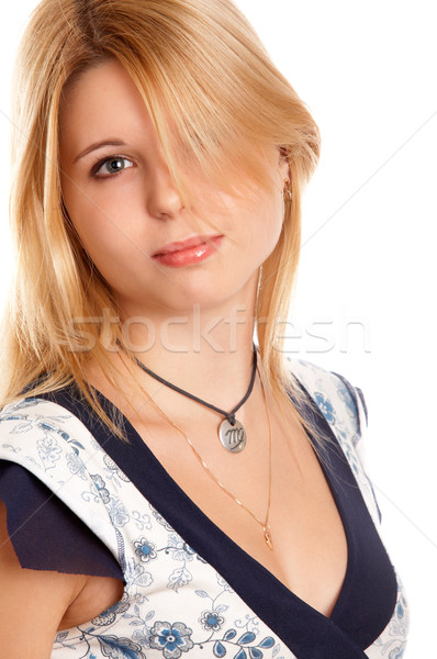 Pretty blonde girl Stock photo © zastavkin