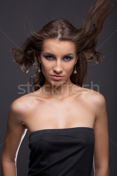 model with flattering hair Stock photo © zastavkin