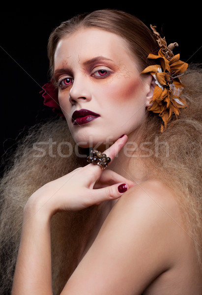 Halloween beauté femme maquillage style fille [[stock_photo]] © zastavkin