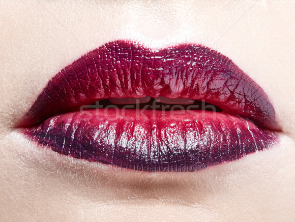 Female lips Stock photo © zastavkin