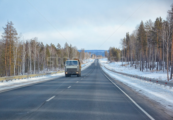 Winter road Stock photo © zastavkin