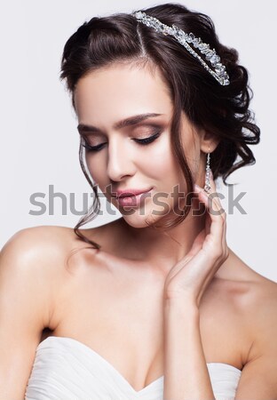 woman with creative hairdo Stock photo © zastavkin