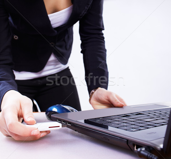 girl's hand with flash Stock photo © zastavkin