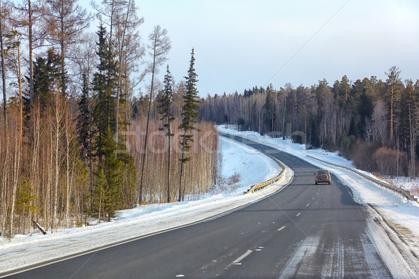 Winter road Stock photo © zastavkin