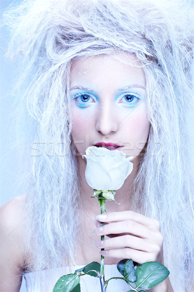 凍結 妖精 クローズアップ 肖像 美しい ブロンド ストックフォト © zastavkin