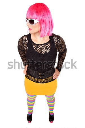 Mode femme lumineuses rose cheveux [[stock_photo]] © zdenkam