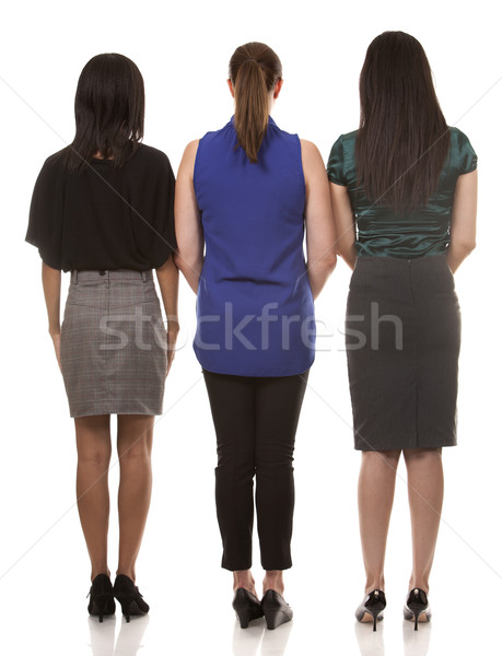 Três negócio mulheres grupo escritório Foto stock © zdenkam