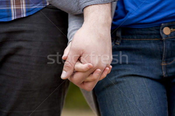 Lezser pár fiatal pér visel lány kezek Stock fotó © zdenkam