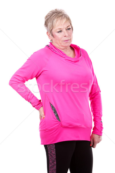 woman with back pain Stock photo © zdenkam