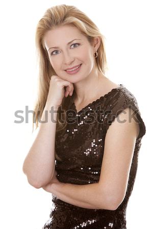 Casual mujer bastante rubio marrón Foto stock © zdenkam