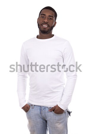 casual black man Stock photo © zdenkam