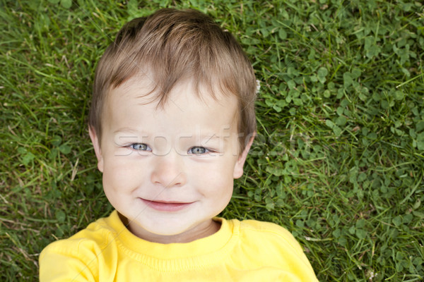 toddler in the grass Stock photo © zdenkam