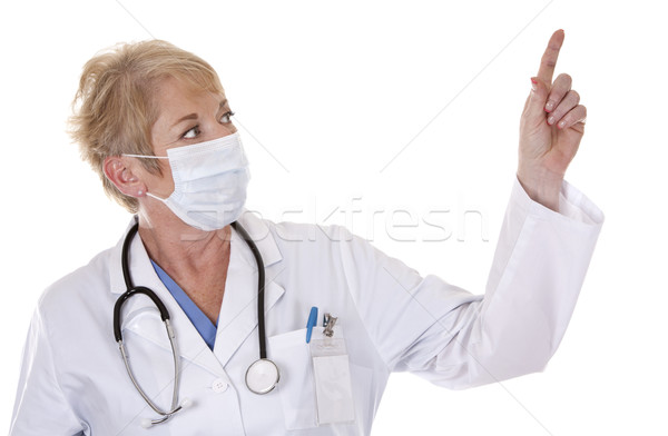 Zdjęcia stock: Lekarza · maska · biały · odizolowany