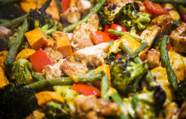 anti-inflammatory pan with chicken and vegetables Stock photo © zdenkam