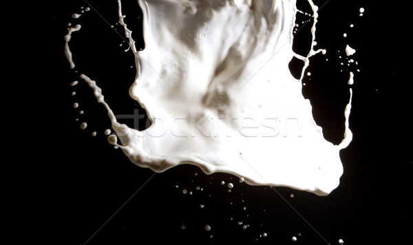 Latte splash bianco nero abstract sfondo Foto d'archivio © zdenkam