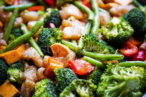 anti-inflammatory pan with chicken and vegetables Stock photo © zdenkam