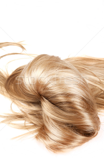 Saludable pelo humanos blanco aislado Foto stock © zdenkam