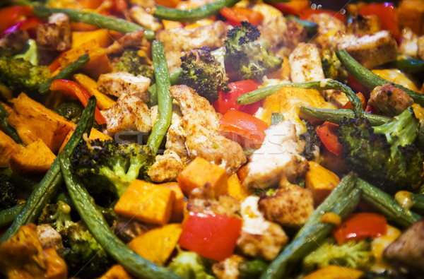 anti-inflammatory pan with chicken and vegetables Stock photo © zdenkam