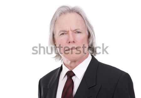 Stock photo: businessman on white