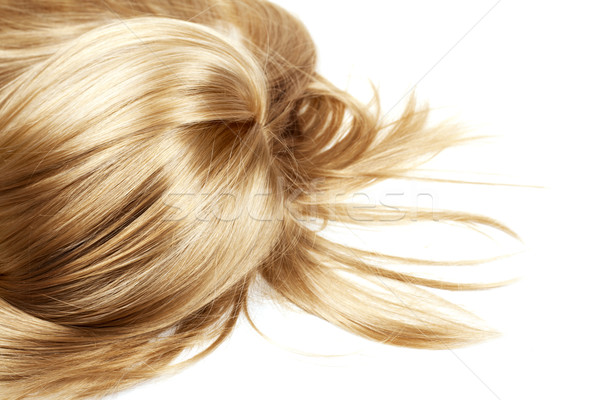 Sani capelli umani capelli biondi bianco isolato Foto d'archivio © zdenkam