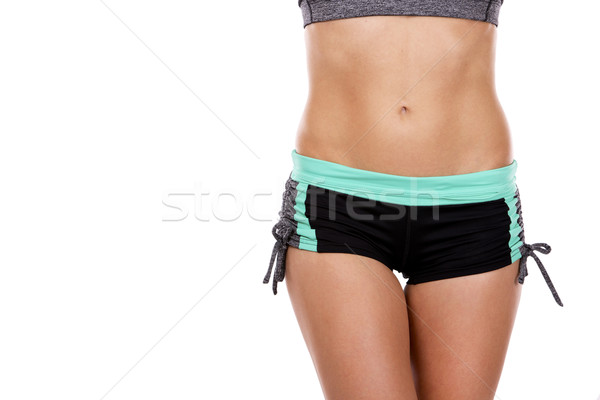 Foto stock: Femenino · abdomen · hermosa · jóvenes · caucásico · atleta