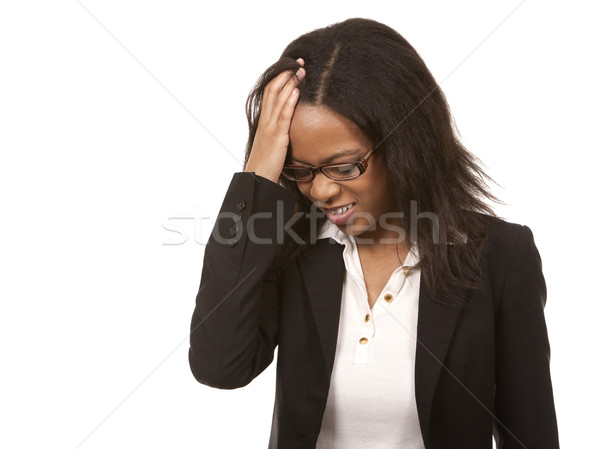 business woman having a headache Stock photo © zdenkam